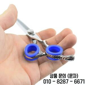 2개/세트 부드러운 실리콘 링 살롱 이발사용 전문 가위 손가락 그립 인서트