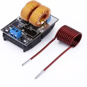 히터 코일이 장착된 TOPINCN ZVS 120W 유도 가열 전력 모듈 산업용 DIY 및 실험실용으로 5V-12V 조정 가능