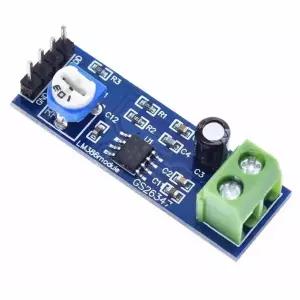 LM386 모노 오디오 전력 증폭기 모듈 200배 AMP 5V12V 입력 10K 조정 가능 저항