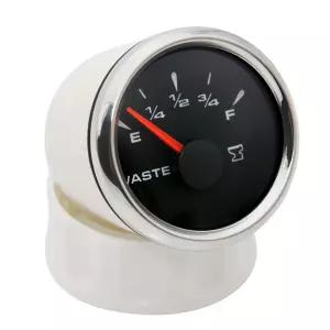 범용 자동차 보트 마린용 폐기물 레벨 게이지 하수 레벨 게이지 탱크 게이지 7 가지 색상 52mm 0-190ohm 24