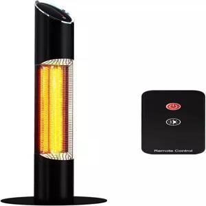 휴대용 적외선 히터 실외 전기 실외/실내용 파티오용 스탠딩 차고 뒷마당 1500W 블랙