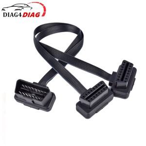 16 핀 OBD2 연장 오프닝 케이블 암수 커넥터 II 자동차 진단 인터페이스 30CM 수