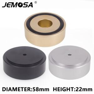 4피스 58x22mm 알루미늄 앰프 피트 충격 흡수 장치 HIFI 고무 턴테이블 오디오 스피커 절연 패드
