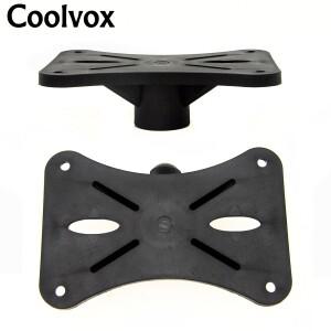 Coolvox 플라스틱 범용 플로어 스피커 스탠드  트레이 하단 시트 사운드 무대 홀 베이스 장착  트위터 우퍼