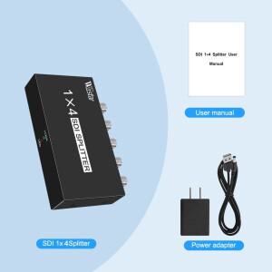 SDI 분배기 1x4 멀티미디어 익스텐더 어댑터 지원 프로젝터 모니터 DVR 용 1080P TV 비디오