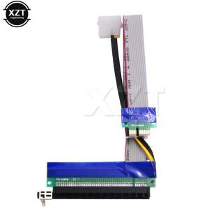 30CM PCI-E 1X ~ 유연한 확장 Express 어댑터 라이저(전원 케이블 포함) 1 X 라이저 카드