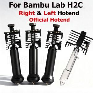 Bambu Lab H2C/H2C Vortek 시스템용 오리지널 H2C 인덕션 핫엔드 0.4/0.6/0.8mm 경화강 노즐 H2C 압출기 프