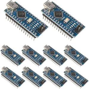 CH340 5V 16M 마이크로컨트롤러 보드가 장착된 나노 V3.0 ATmega328P용 hiBCTR 10피스 세트 전자 제품