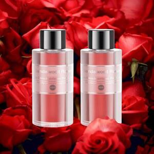 스마트 카 에어 프레시너용 아모르 라이리스 에센셜 오일 리필 2팩, 3.5OZ 디퓨저 리필, 아로마테라피 향수 리필은 천연 식물 추출물, 로즈로 4~8개월 동안 사용할 수 있습니다