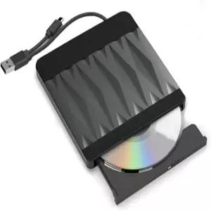 노트북용 Gingo 외장 CD/DVD 드라이브 USB 3.0 ROM 버너 슬림 휴대용 리더 플레이어 라이터 광학 데스크톱