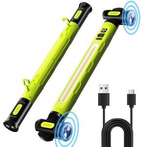 BSEED 마그네틱 언더 후드 작업용 라이트 바 후크가 달린 3000LM LED 자동차 수리 차고 작업장 및 긴급 사용을 위한 5200MAH 무선 충전식 정비사 라이트