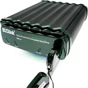 Buslink CipherShield 10TB Windows XP 호환 FIPS 140-2 256비트 AES USB 3.0 하드웨어 암호화 외장