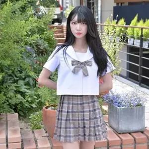 [교복몰]고품질 TBZ 교복몰 티라미수 마카롱 체크 일본여고생 세라복 반팔 교복세트 교복코스프레 교복 WF