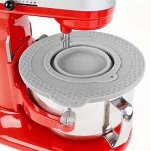 재료 유출 방지를 위한 KitchenAid 6쿼터 볼 리프트 스탠드 믹서, 믹서 뚜껑과 호환되는 실리콘 커버