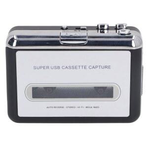휴대용 카세트 플레이어, 헤드폰이 있는 USB-MP3 변환기, 음악을 CD로 캡처하는 테이프 플레이어 어댑터,
