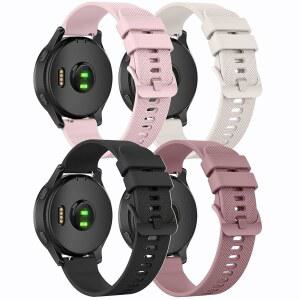 Garmin Vivoactive 6/5/3 시계 밴드, Venu / Sq 음악 2 Plus Forerner 55 158 645 245 스마트워치용 소프트 실리콘 교체 스트랩