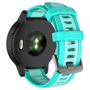 MYSNBKN과 호환되는 Garmin Forerner 245 / 645 55 시계 밴드, Venu Sq 2 음악 Plus Vivoactive 3 5 Vivomove HR 스마트 워치용 20mm 실리콘 스포츠 밴드