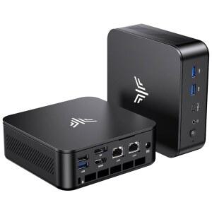 캠루이 에센엑스 E3 미니 컴퓨터, AMD 라이젠 5 3500U(4코어, 8스레드, 최대 3.7GHz), 16GB DDR4, 1TB NVMe PCIe3.0x4 SSD, 듀얼 기가비트, 트리플 4K, 사무용, 비즈니스용, 가정용 컴팩트 데스크톱 PC