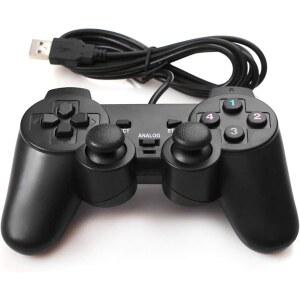 WINXP WIN7 WIN8 WIN10 노트북용 진동 게임패드 PC 유선 모터 PS2용 0용 PS2 플레이 플러그 컨트롤러 듀얼 USB