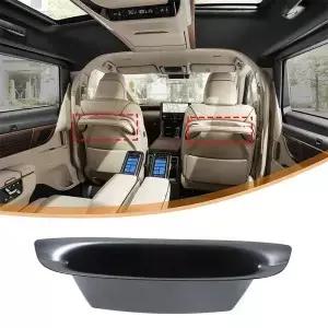 ta Alphard Vellfire 40 시리즈 2024 ABS 블랙 카시트 보관함 시트 홀더 트레이 주최자 자동차 액세서리