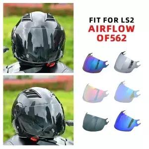 LS2 OF562 AIRFLOW 오토바이 헬멧 바이저 윈드 자외선 차단 클리어 블랙