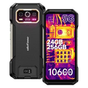 울레폰 아머 27T 프로 플러스, 5G 러기드 폰, 열화상 64MP+50MP 카메라, 24GB+256GB MTK Dimensity 6300, 10600mAh(33W), 30W 무선 충전, 6.78인치 FHD+ 120Hz 코닝 고릴라 화면, 안드로이드 15 | FLIR 3.5 써멀