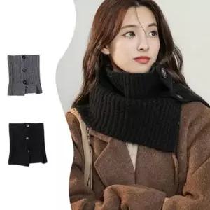 꽈배기 여성 넥 워머 데일리 니트 넥 워머 목폴라 머플러 꽈배기 넥