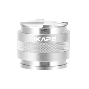 IKAPE 커피 제품, 53mm 디스트리뷰터 및 핸드 탬퍼, 조절 가능한 깊이 에스프레소 디스트리뷰터, 모든 포타필터에 적합, 54MM 브레빌 바텀리스 포타필터(실버)와 호환 가능