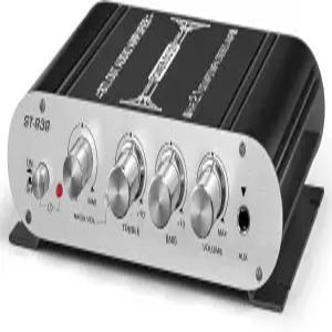 Facmogu ST-838 2.1 채널 하이파이 스테레오 서브우퍼 증폭기 가정용 스피커용 RMS 20Wx2+40W 미니 디지털