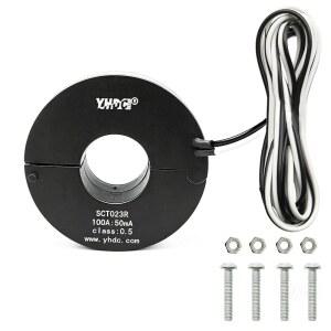 사즈크제레 SCT023R 100A 50mA 비침습적 분할 코어 전류 변압기 23mm 개구 개방 근접 측정 센서