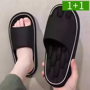 1+1 쿠션 푹신한 실내슬리퍼 남성 여성 여름 사무실 거실 실내화 슬리퍼