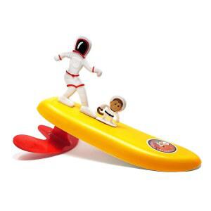 Surfer Dudes Legends & Surfer Pets 웨이브 파워 미니 서퍼, 반려동물 및 서핑보드 해변 장난감 - 프로메테이 폴라와 앨버타