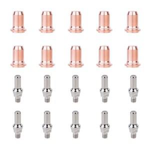20Pcs IPT60 플라즈마 절단 토치 노즐 팁 전극