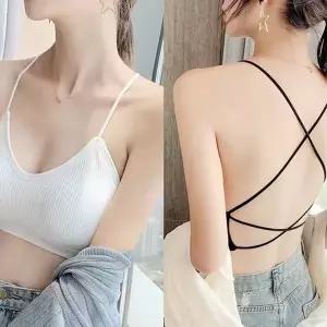 [NS홈쇼핑]백리스 브라렛 여성 민소매 나시티 브라탑 캡내장 골지 이너 여름 티셔츠..