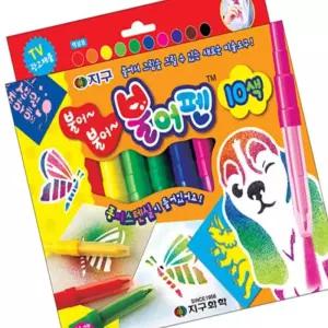 미술재료 미술재료 10색 불어펜 색칠도구 색칠공부