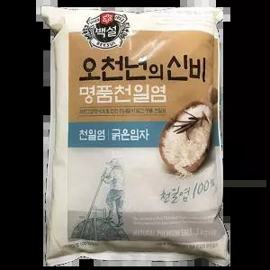천일염 (굵은 백설 3k)X4 잔치용 추석용 업소용포장 왕소금 업소용