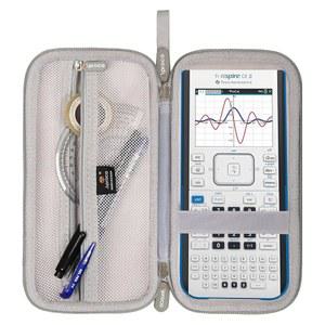 텍사스 인스트루먼트 TI-Nspire CX II CAS /TI-84 Plus CE /TI-83 /TI-89 티타늄 /TI-85 컬러 그래핑 계산기와 호환되는 Aproca 케이스, 액세서리용 휴대용 가방 - 그레이 (케이스 전용)