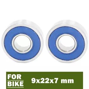 MR2297-2RSV 베어링 9x22x7mm 2 개 608/9 RSV 자전거 허브 전면 후면 허브 휠 9 22 7 볼 베어링