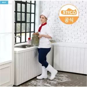 TBZ 스티코 WBM-02 작업용 남녀공용 미끄럼방지 장화 다용도화 안전화 미끄럼방지 조리화