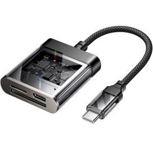 JSAUX 3IN1 SD 카드 리더 USB C 5GBPS PD 60W 고속 충전 TF MICRO SDXC SDHC용 타입 메모리 리더 아이폰호환 16 PRO MAX 애플호환 삼성제품호환 패드 프로 카메라와 호환 가능