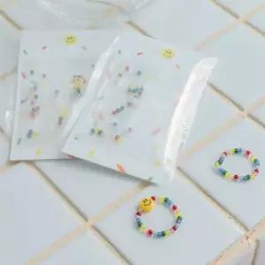 WL 투명 스마일 비즈반지 만들기 DIY 세트 키트 시즌2 무지개 레인보우 비즈공예재료 DIY키트
