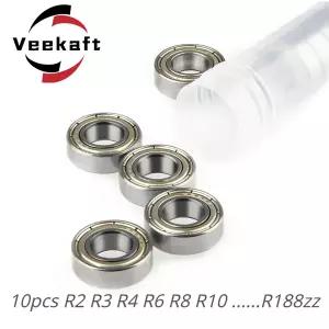 Veekaft 인치 미니어처 베어링 미니 베어링 특수 목적 R2 R3 R4 R6 R8 R10 R12 R144 R155 R156 R166 R168 R