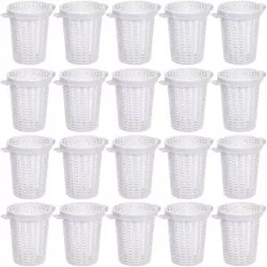 MiOYOO 낚시 미끼 케이지 트랩 0/20개 먹이통 홀더 균일한 구멍이 있는 가벼운 물고기 바구니 새우 메기