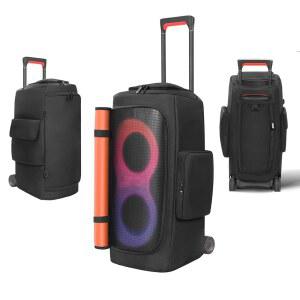 JBL PARTYBOX 310 / STAGE 320 휴대용 스피커 액세서리용 포켓이 있는 보호 슬리브 여행 가방과 호환되는 OCXLEATLY 스피커 먼지 커버