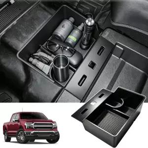 컵 홀더가 있는 중앙 점프 시트 언더시트 보관함 OEM HC3Z2813562AB 교체 20152026 포드 F150 및 20172026