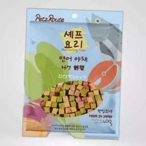 애견간식 펫츠루트 셰프요리 연어 야채 1팩 400g 강아지트릿 애견트릿 반려견간식