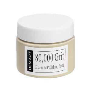 80000그릿 다이아몬드 연마 랩핑 컴파운드 폴리쉬 페이스트에 25% 파우더(0.1 마이크로)를 사용한 금속 실버 크롬 유리 대리석 수지 락 워치 보석 - 50G (1.76온스)