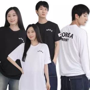 냉감 남녀공용 로카티 반팔 긴팔 티셔츠 아미 단체 반티 육군 기능성 쿨링 ROKA 유니폼 체육대회