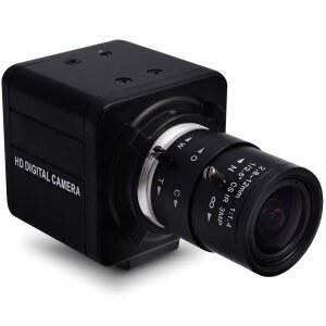 줌 렌즈가 장착된 SVPRO 4K 웹캠 2.8-12MM 가변 초점 HD 수동 30FPS 클로즈업 카메라 윈도우 리눅스 안드로이드 맥 OS 라즈베리 파이용 4배 광학 외장 PC 카메라