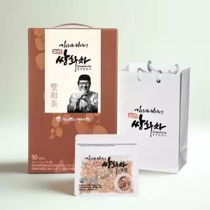진한 쌍화차 고명&쇼핑백 포함 50개입, 1개 꿀 분말 함유 7가지 재료 배합